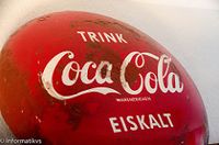 Eisgekühlte Coca Cola